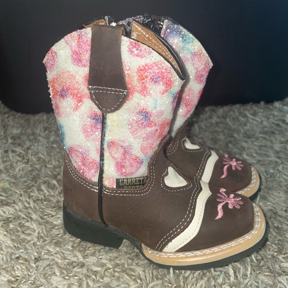 CARRETA Boots-Brown Leather, Girl’s Boots, Size 4 (NEW, Never Worn)